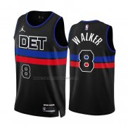 Maglia Detroit Pistons Kemba Walker #8 Statement 2022-23 Nero