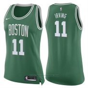 Maglia Donna Boston Celtics Kyrie Irving #11 Icon 2017-18 Verde