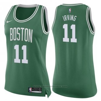 Maglia Donna Boston Celtics Kyrie Irving #11 Icon 2017-18 Verde