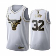 Maglia Golden Edition Chicago Bulls Kris Dunn #32 2019-20 Bianco