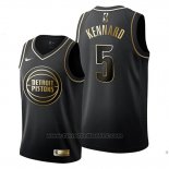 Maglia Golden Edition Detroit Pistons Luke Kennard #5 Nero