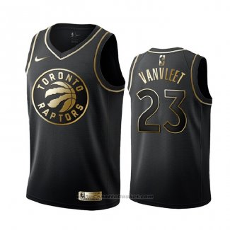 Maglia Golden Edition Toronto Raptors Fred Vanvleet #23 Nero