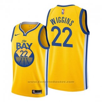 Maglia Golden State Warriors Andrew Wiggins #22 Statement 2019-20 Giallo