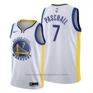 Maglia Golden State Warriors Eric Paschall #7 Association Bianco