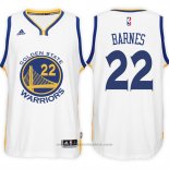 Maglia Golden State Warriors Harrison Barnes #22 Bianco