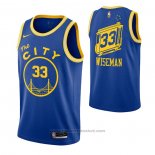 Maglia Golden State Warriors James Wiseman #33 Hardwood Classics 2020 Blu