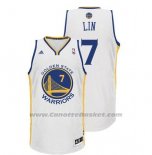 Maglia Golden State Warriors Jeremy Lin #7 Bianco