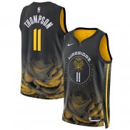 Maglia Golden State Warriors Klay Thompson #11 Citta 2022-23 Nero