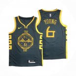 Maglia Golden State Warriors Nick Young NO 6 Citta 2018-19 Blu