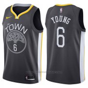 Maglia Golden State Warriors Nick Young #6 The Town Statement 2017-18 Nero