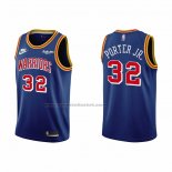 Maglia Golden State Warriors Otto Porter JR. NO 32 75th Anniversary Blu