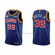 Maglia Golden State Warriors Otto Porter JR. NO 32 75th Anniversary Blu