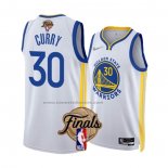 Maglia Golden State Warriors Stephen Curry #30 Association 2022 NBA Finals Bianco