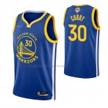 Maglia Golden State Warriors Stephen Curry #30 Icon 2022 NBA Finals Blu