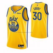 Maglia Golden State Warriors Stephen Curry #30 Statement 2021 Or
