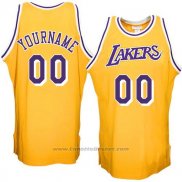 Maglia Hardwood Los Angeles Lakers Personalizzate Giallo