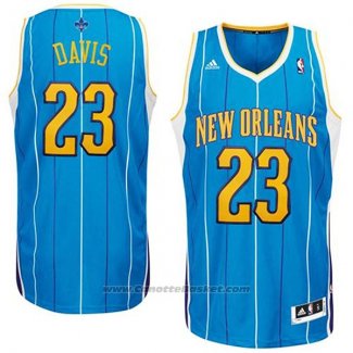 Maglia Historic New Orleans Hornets Anthony Davis #23 Blu