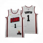 Maglia Houston Rockets Amen Thompson No 1 Citta 2024-25 Bianco