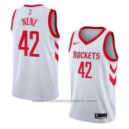 Maglia Houston Rockets Nene #42 Association 2018 Bianco