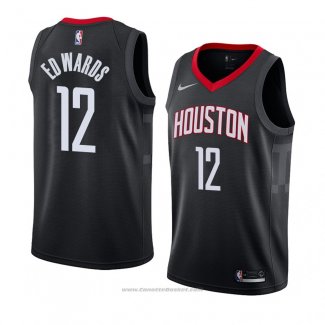 Maglia Houston Rockets Vincent Edwards #12 Statement 2018 Nero