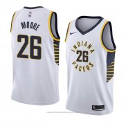 Maglia Indiana Pacers Ben Moore #26 Association 2018 Bianco
