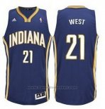 Maglia Indiana Pacers David West #21 Blu