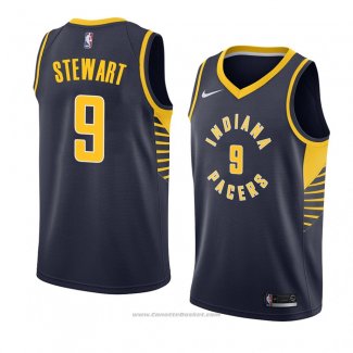 Maglia Indiana Pacers Elijah Stewart #9 Icon 2018 Blu