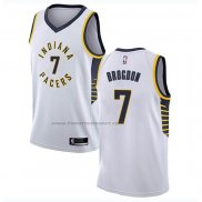 Maglia Indiana Pacers Malcolm Brogdon NO 7 Association Bianco