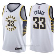 Maglia Indiana Pacers Myles Turner #33 Association 2017-18 Bianco