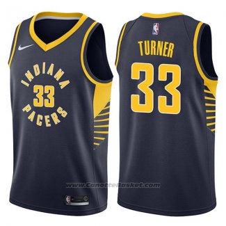 Maglia Indiana Pacers Myles Turner #33 Icon 2017-18 Blu