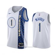 Maglia Indiana Pacers T.j. Warren #1 Citta Bianco