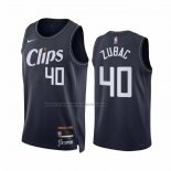 Maglia Los Angeles Clippers Ivica Zubac #40 Citta 2023-24 Blu