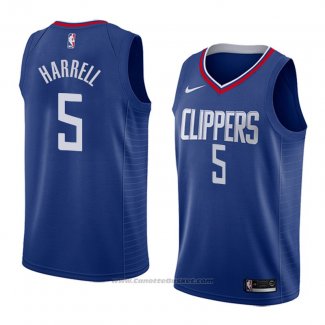 Maglia Los Angeles Clippers Montrezl Harrell #5 Icon 2018 Blu