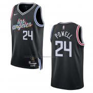 Maglia Los Angeles Clippers Norman Powell #24 Citta 2022-23 Nero