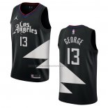 Maglia Los Angeles Clippers Paul George #13 Statement 2022-23 Nero