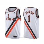 Maglia Los Angeles Clippers Reggie Jackson #1 Classic Edition Bianco
