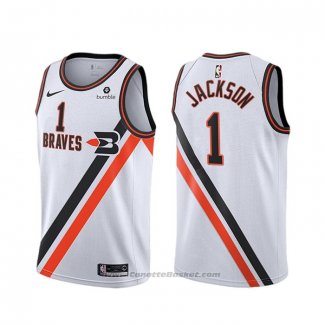 Maglia Los Angeles Clippers Reggie Jackson #1 Classic Edition Bianco