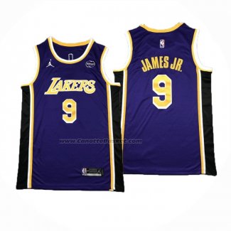 Maglia Los Angeles Lakers Bronny James #9 Statement Viola1