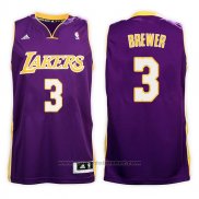 Maglia Los Angeles Lakers Corey Brewer #3 Road 2017-18 Viola