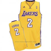 Maglia Los Angeles Lakers Derek Fisher #2 Giallo