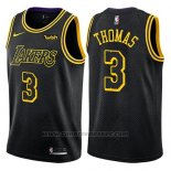 Maglia Los Angeles Lakers Isaiah Thomas #3 Citta 2018 Nero