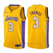 Maglia Los Angeles Lakers Isaiah Thomas #3 Icon 2017-18 Or