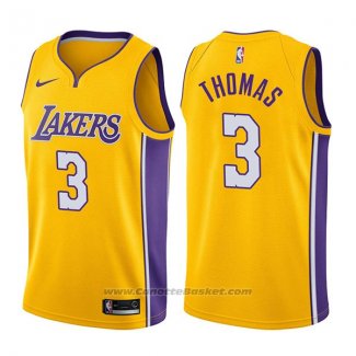 Maglia Los Angeles Lakers Isaiah Thomas #3 Icon 2017-18 Or