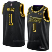 Maglia Los Angeles Lakers Javale Mcgee #1 Citta 2018 Nero