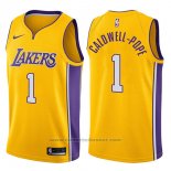 Maglia Los Angeles Lakers Kentavious Caldwell-Pope #1 Swingman Icon 2017-18 Or