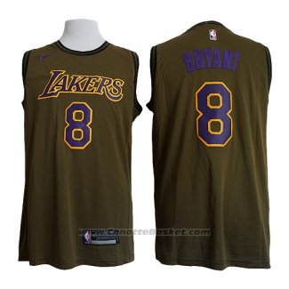 Maglia Los Angeles Lakers Kobe Bryant #8 Verde