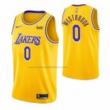 Maglia Los Angeles Lakers Russell Westbrook NO 0 Icon 2020 Giallo