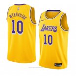 Maglia Los Angeles Lakers Sviatoslav Mykhailiuk #10 Icon 2018-19 Giallo