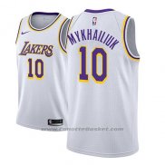 Maglia Los Angeles Lakers Sviatoslav Mykhailiuk #10 Association 2018-19 Bianco