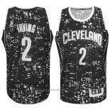 Maglia Luci Della Citta Cleveland Cavaliers Kyrie Irving #2 Nero